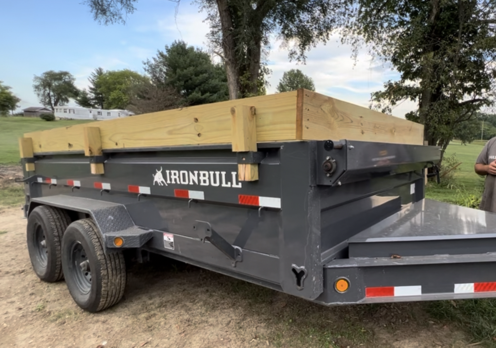 2021 Ironbull 7x16 dump trailer for rent in Royse City TX
